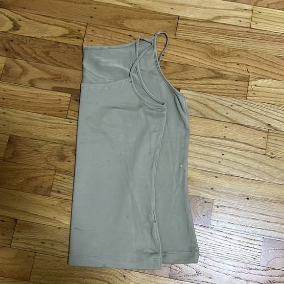 beige spaghetti strap tank top - Picture 3 of 3